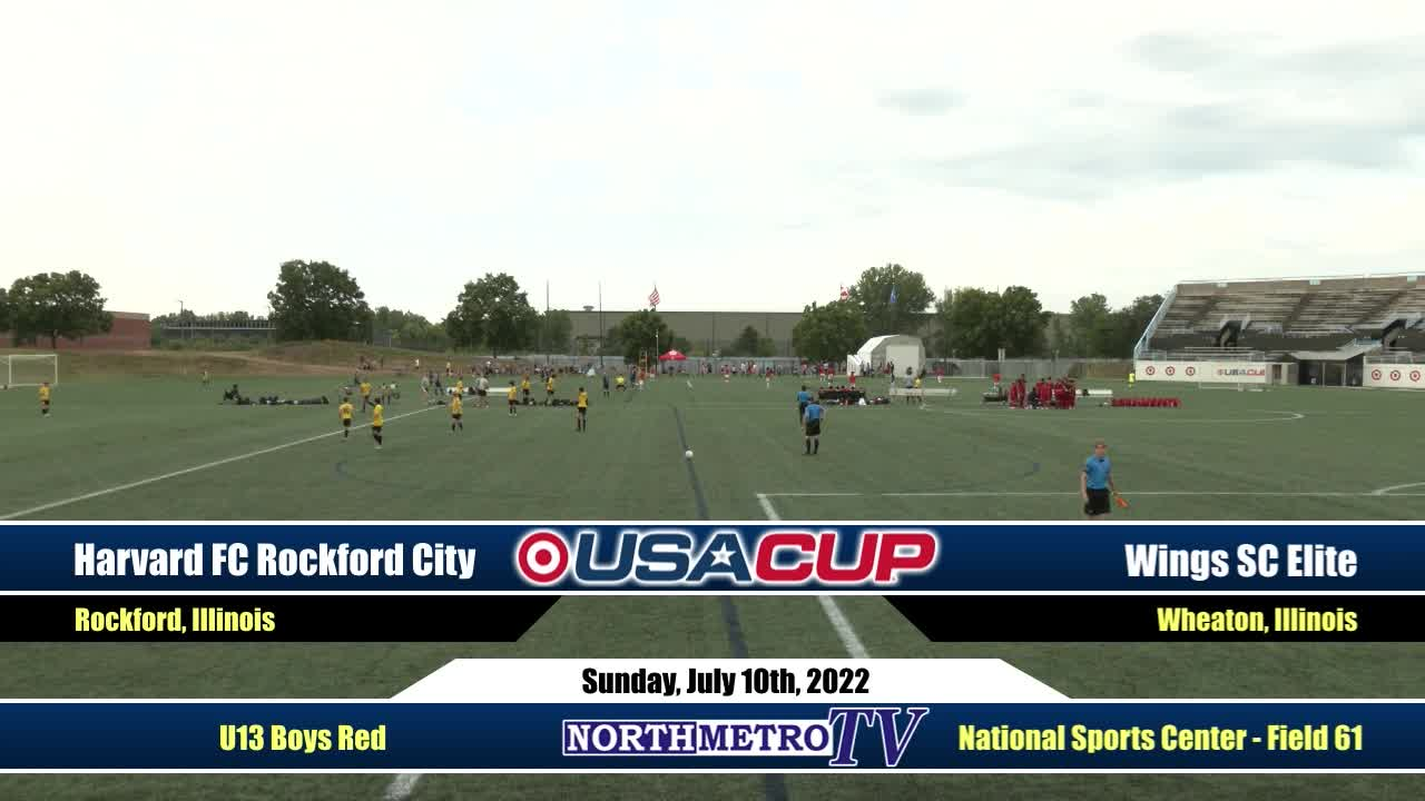USA Cup Soccer Weekend Game 17: U13 Boys Red Semi-Final - Harvard FC Rockford City v. Wings SC Elite