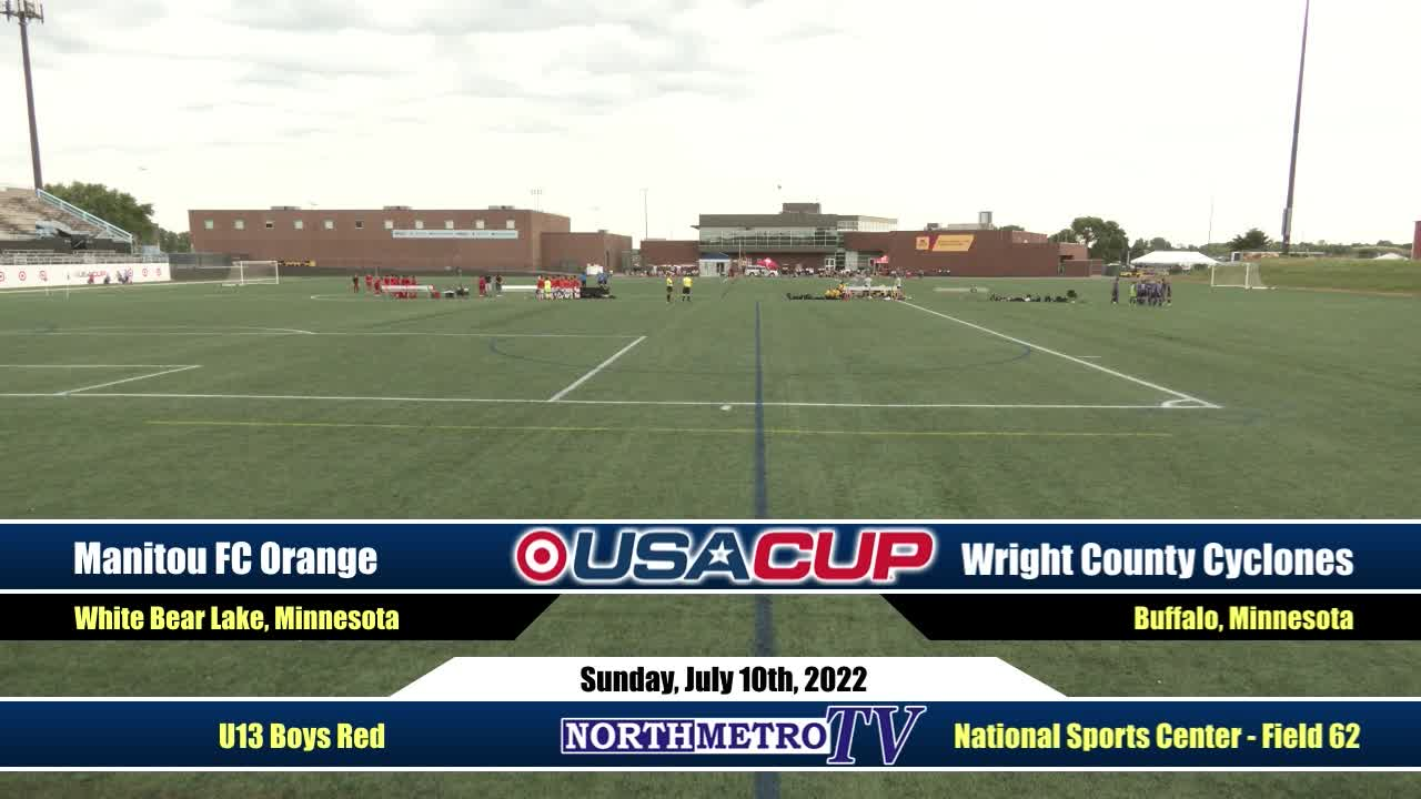 USA Cup Soccer Weekend Game 18: U13 Boys Red Semi-Final - Manitou FC Orange v. Wings SC Elite