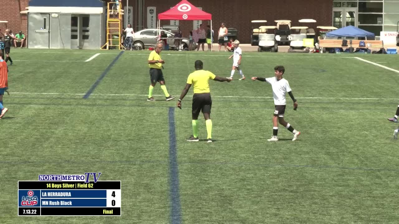 USA Cup Soccer Game 28: U14 Boys Silver - LA HERRADURA (MEX) v. Minnesota Rush Black