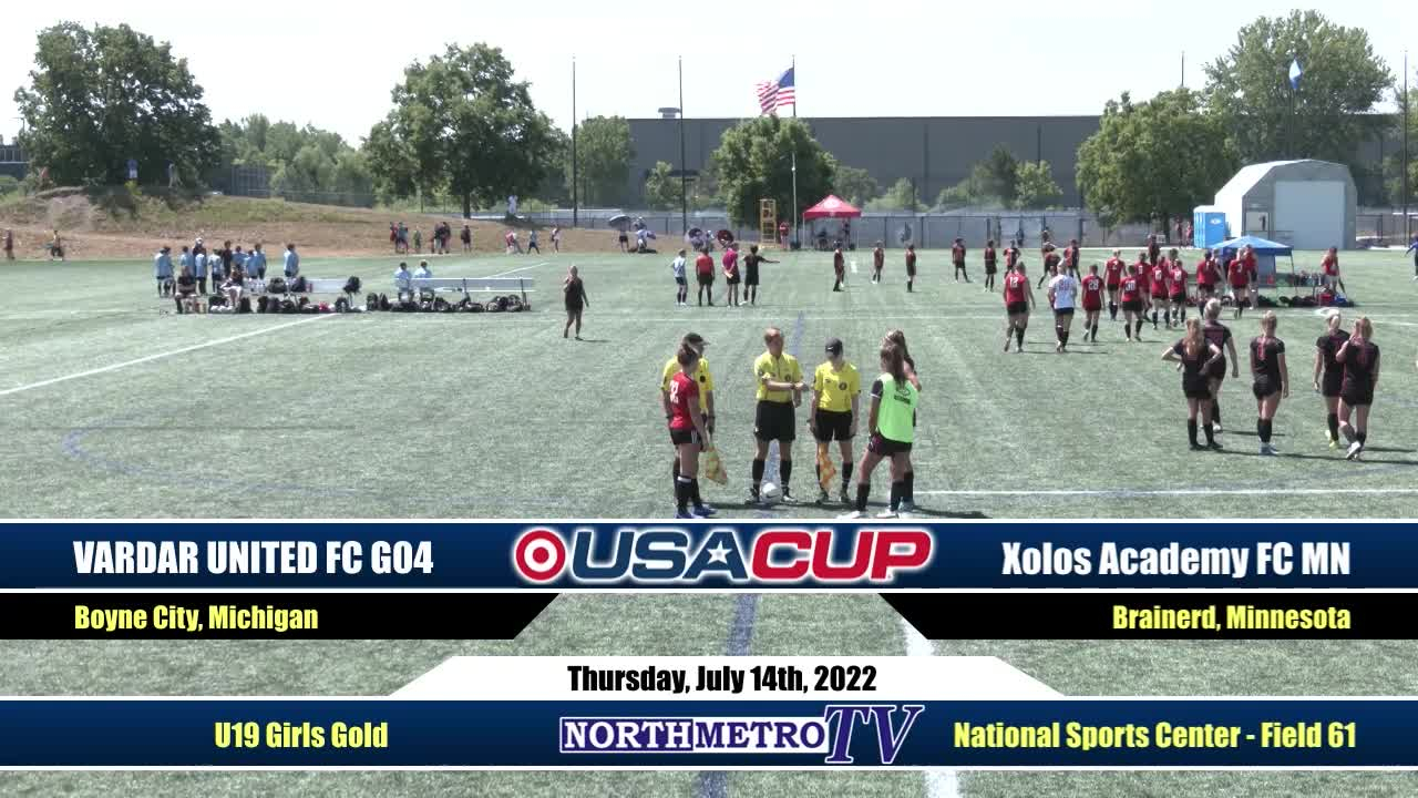 USA Cup Soccer Game 33: U19 Girls Gold - Vardar United FC v. Xolos Academy FC MN