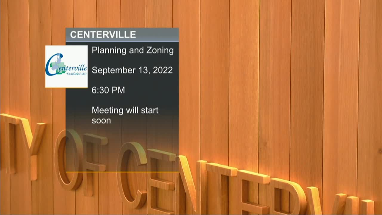 Thumbnail image for Centerville Planning and Zoning Commission Meeting 9/13/2022