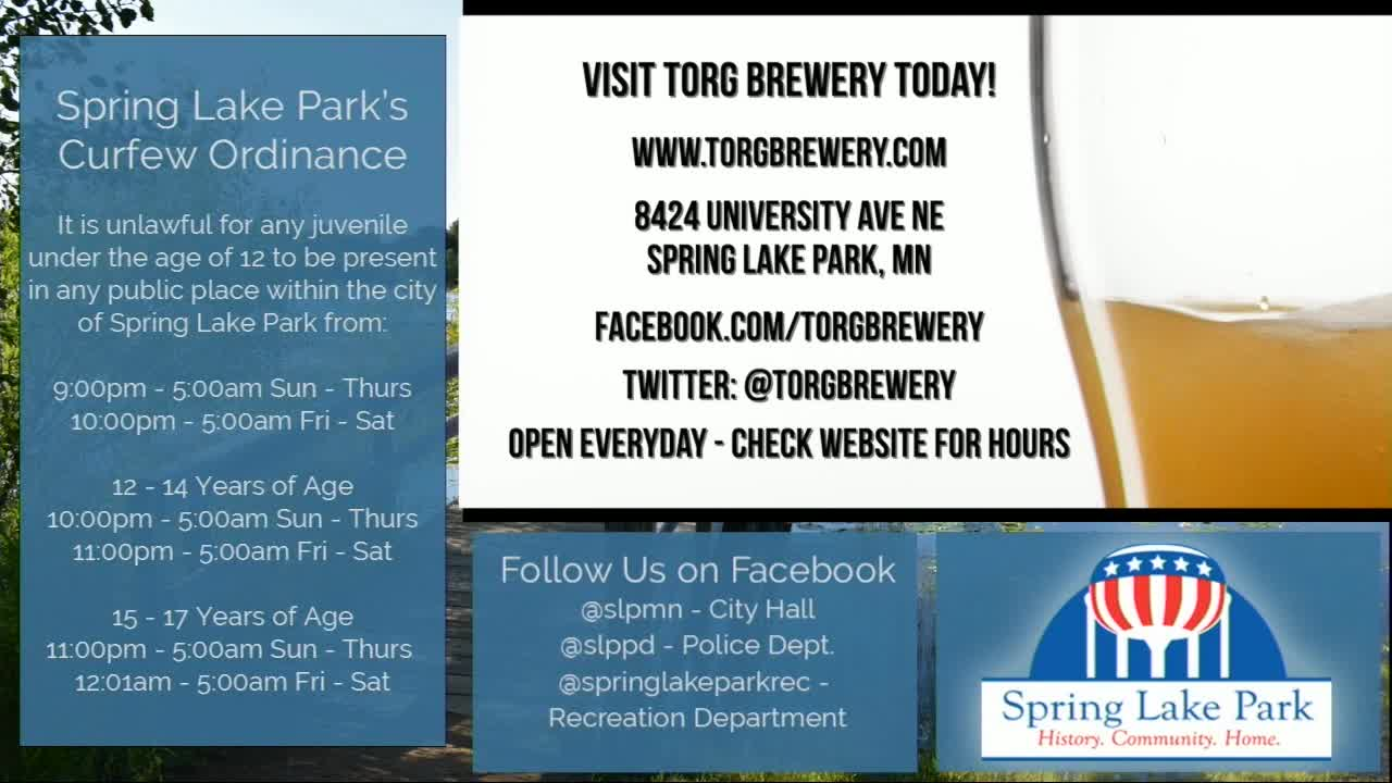 Thumbnail image for Spring Lake Park City Council Meeting 10/03/2022