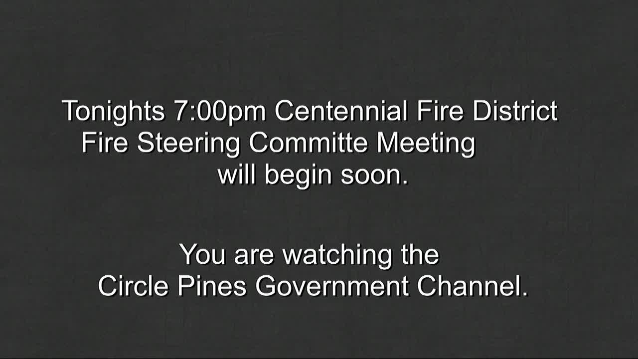 Thumbnail image for Centennial Fire District Steering Committee Meeting 10/20/2022