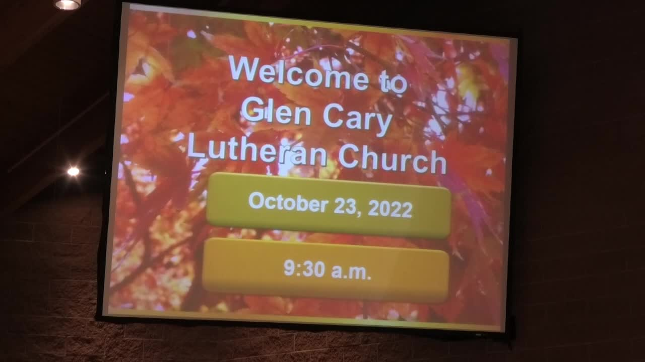 Thumbnail image for Glen Cary Lutheran Church Worship 10/23/2022