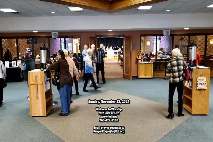 Thumbnail image for Lord of Life Church Service 11/13/2022