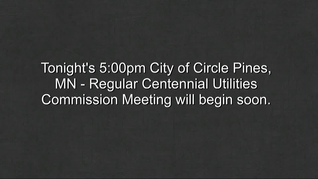 Thumbnail image for Circle Pines Utility Commission Meeting 11/16/2022