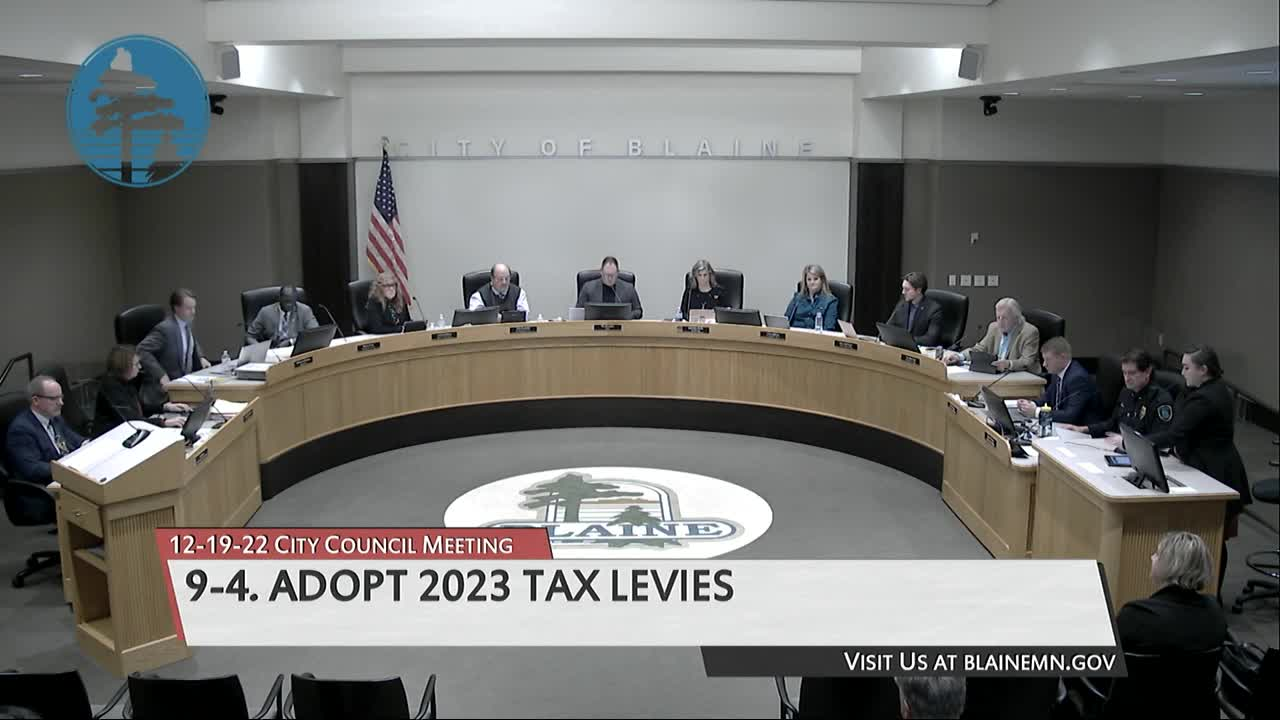 Thumbnail image for Blaine City Council Meeting 12/19/2022