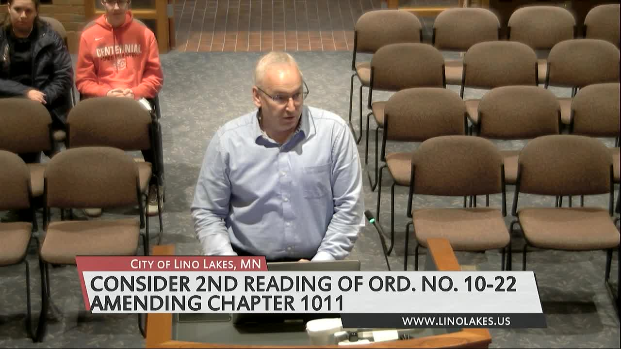Lino Lakes City Council Meeting 1/09/2023