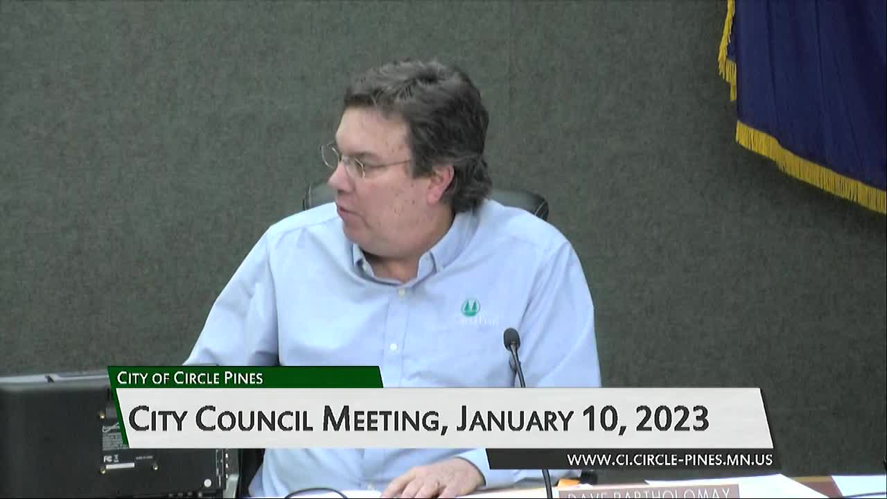 Thumbnail image for Circle Pines City Council Meeting 1/10/2023
