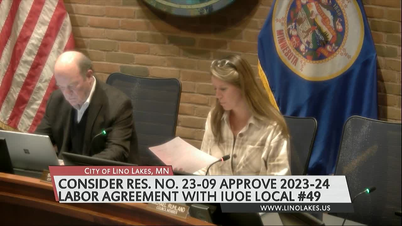 Thumbnail image for Lino Lakes City Council Meeting 1/23/2023